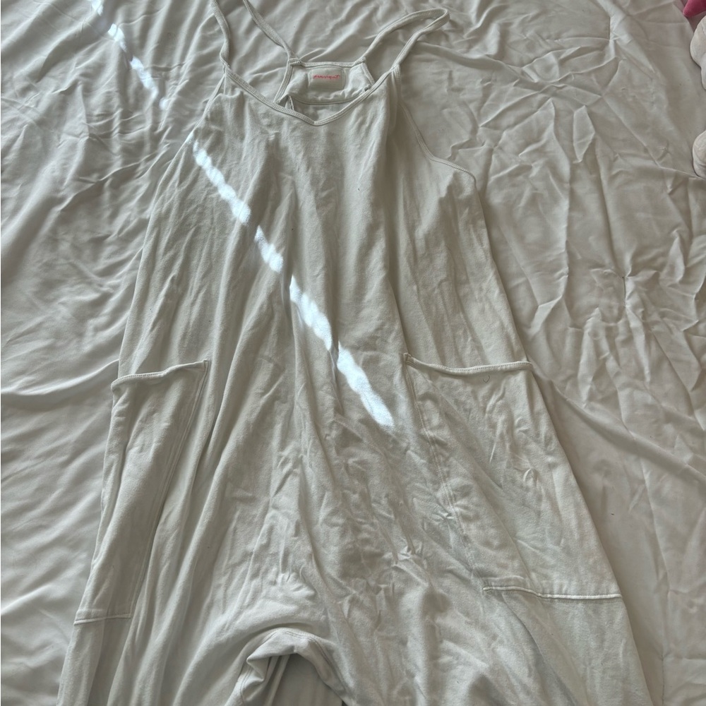 White hot shot onesie